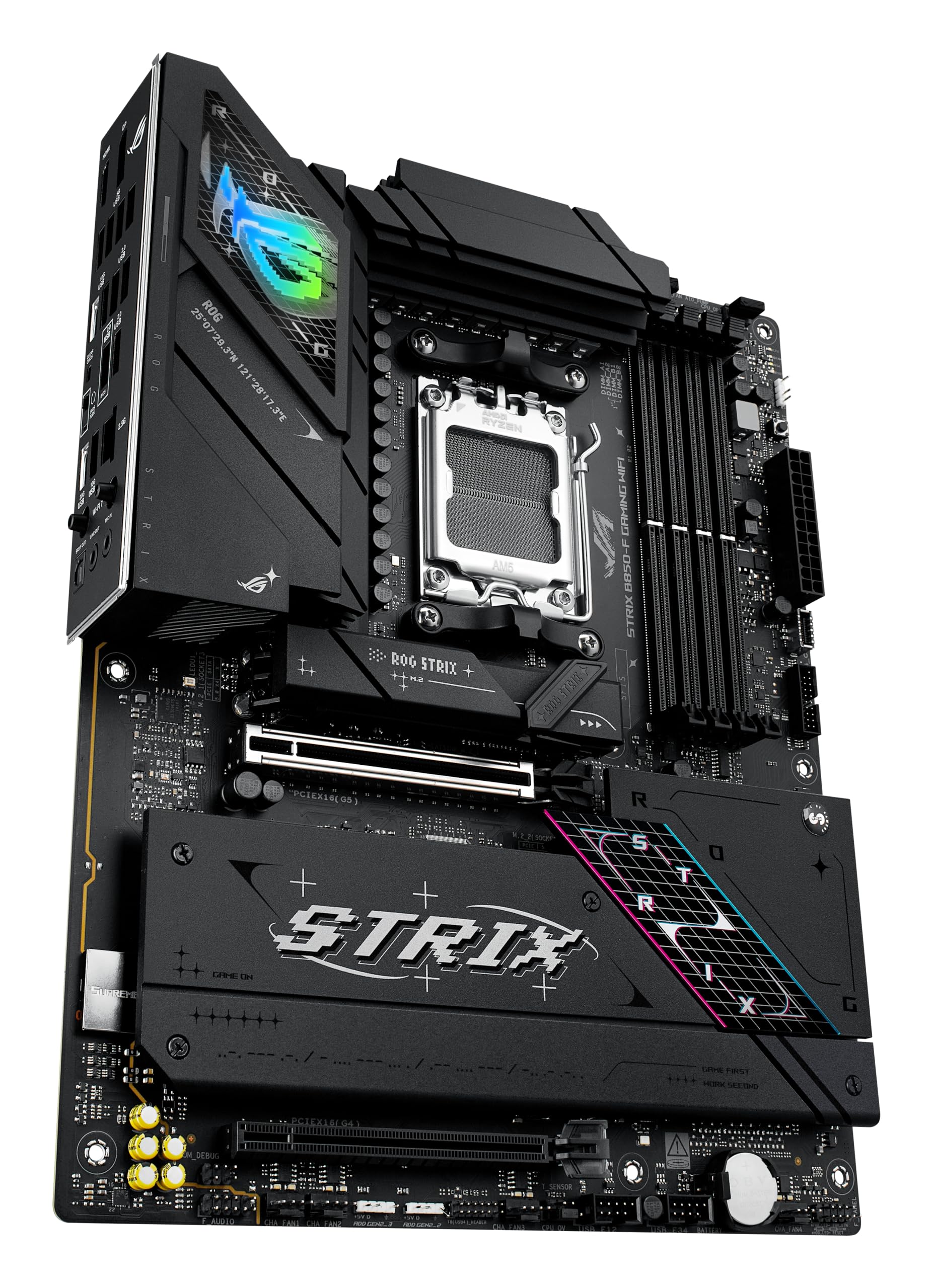 ASUS ROG Strix B850-F Gaming WiFi Mainboard Sockel AMD AM5 (AMD B850, ATX, DDR5 Speicher, PCIe 5.0, WiFi 7, 2X PCIe 4.0 M.2, Aura Sync) 4