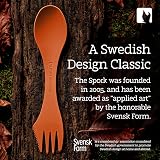 Light My Fire Spork Original 2-Pack 3-in-1 Camping Utensils Orange/Black view 5