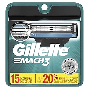 Gillette Mach3 Men’s Razor Blades – 15 Refills