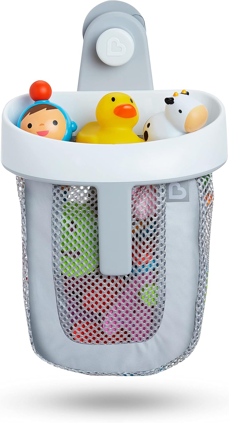 Munchkin Super Scoop Bath Toy Organiser Basket Net with Suction Cup