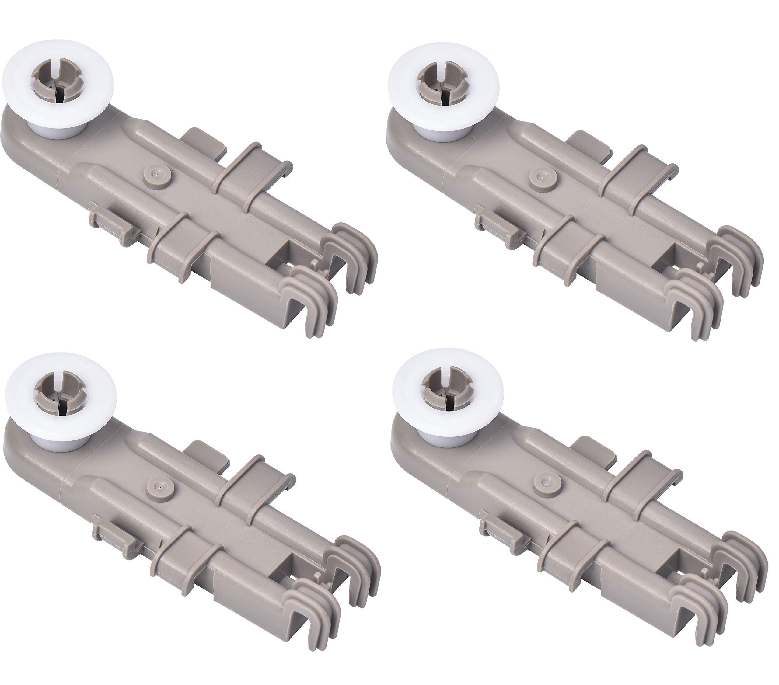 Photo 1 of BlueStars Ultra Durable 8268743 Dishwasher Upper Rack Wheel - Compatible for Whirlpool Kenmore KitchenAid Dishwashers - Replaces WP8268743 AP6012252 PS11745459 - PACK OF 4