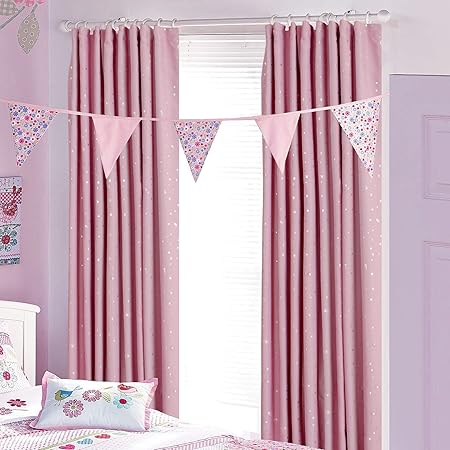 H Versailtex Printed Blackout Pencil Pleat Pair Light Reducing