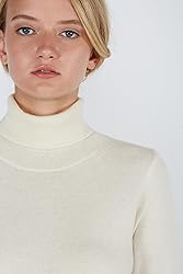 JENNIE LIU Women's 100% Pure Cashmere Long Sleeve