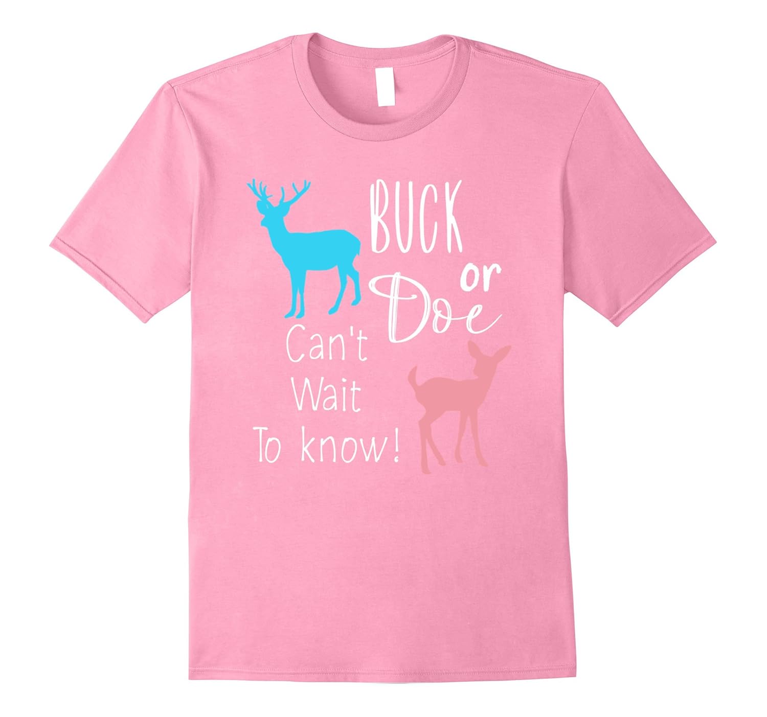 Buck or Doe Deer Baby Gender Reveal Announcement TShirtArt Artshirtee