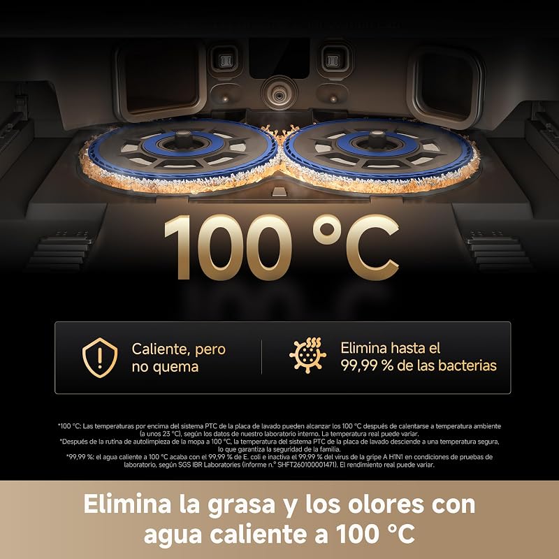 Matrix10 Pro Robot Aspirador, 30.000 Pa, Base Cambio de Mopas