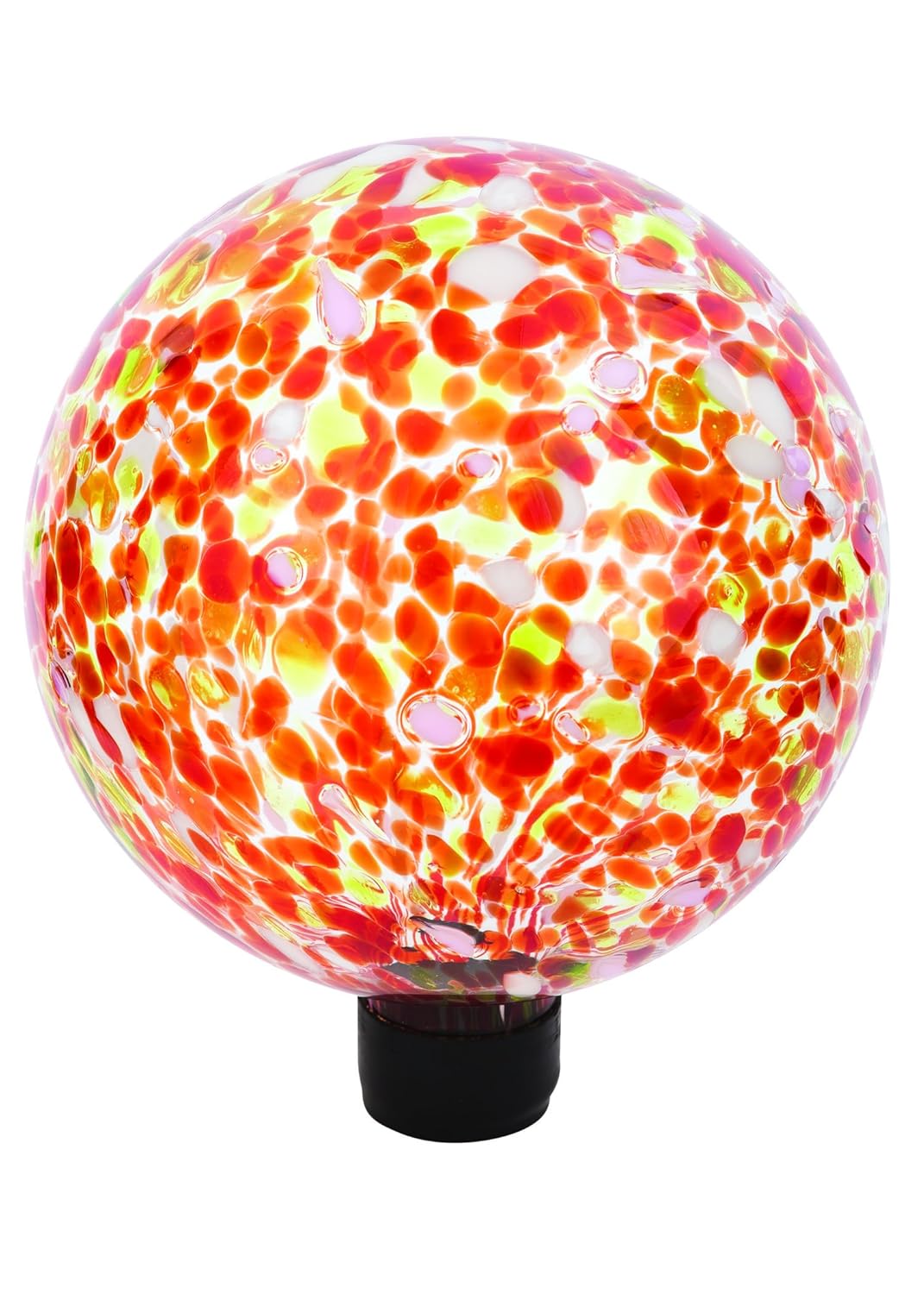 Gazing Balls Red Spots Russco III GD137142 Glass Gazing Ball 10 Patio