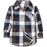 Betusline Boy and Men Button Down Plaid Shirt