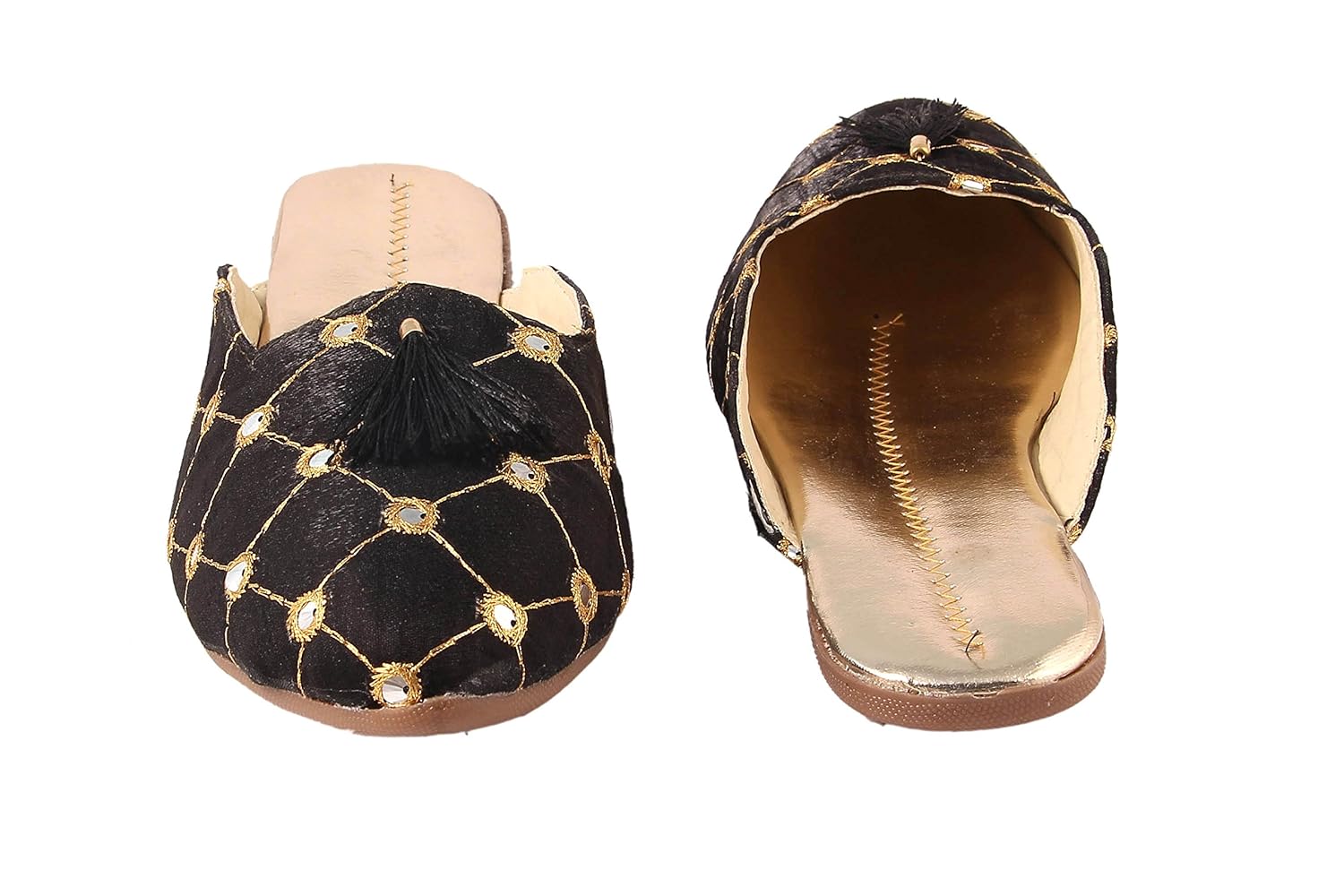 beauty craft rajasthani hand embroidery slipper chappal for women