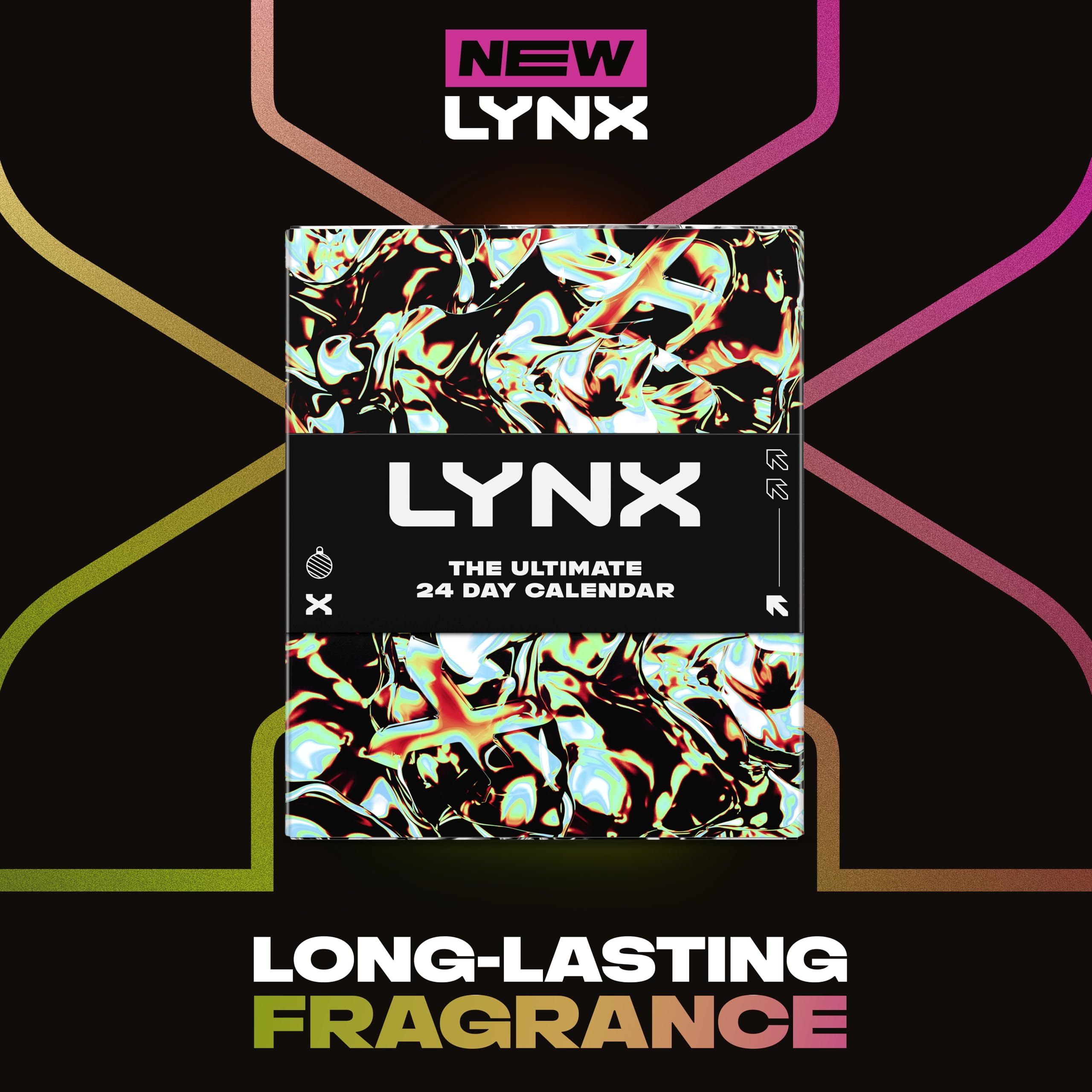 Lynx The Ultimate 24-Day Advent Calendar Gift Set with 24 gifts for him perfect for his daily routine 16 products & 8 gift items