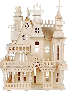 Amazon.com: NWFashion casa de muñecas de madera con kit de bricolaje en miniatura (casa de muñecas): Toys \u0026 Games
