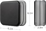 LIOVODE 48 Capacity CD/DVD/Blu-ray Wallet Organizer Case Black view 7