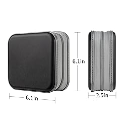 LIOVODE DVD Case, 48 Capacity CD Case Portable CD