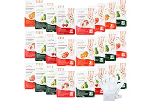 Swiffen 24 Pcs Fruits Beauty Hand Mask Bulk Hydrating Hand Moisturizing Gloves Treatment Mask for Spa Kit Sleeping Skincare Gift Beauty Kits for Women