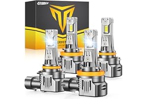 FAHREN 9005/HB3 H11/H8/H9 Led Bulbs Combo – 120000LM 1200% Super Brighter, 2025 Updated Fog Light Bulbs, 1:1 Mini Size, 6500K