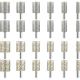 SALIGTEKH Diamond Grinding Bit Set, Stone Carving Set Polishing Kits | 24PCS Rotary Tool Accessories with 1/8"(3mm) Shank for Wood Stone Ceramic Jewelry Engraving Grinding Carving