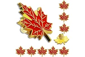 10/20/50/100Pcs Maple Leaf Lapel Pins Metal Candian canada EnamelPins Badge Souvenir Brooch for Men Women Clothes Bags Hats