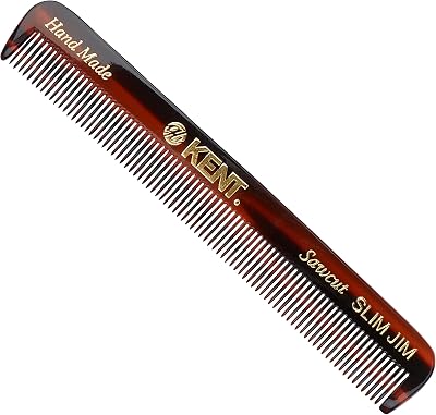 Kent A SLIM JIM Pocket Comb Fine Tooth Styling for Fine Hair & Beards