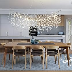 kvtinmty Modern Crystal Silver