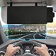 EcoNour Upgraded Car Visor Extender Sun Blocker | Polarized Anti-Glare Car Windshield Visor Extension Offers Sun Glare Protection for Safe Driving | Driver and Passenger Side Sun Visor Extender