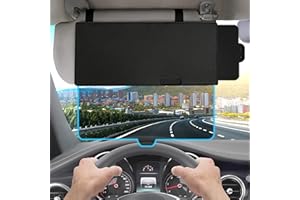 EcoNour Upgraded Car Visor Extender Sun Blocker | Polarized Anti-Glare Car Windshield Visor Extension Offers Sun Glare Protection for Safe Driving | Driver and Passenger Side Sun Visor Extender