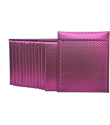 PUREVACY Gold Metallic Bubble Mailers, 13.75 X 11 Inch...