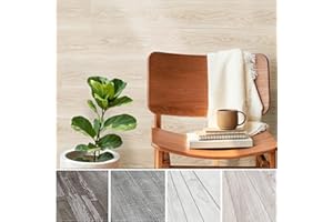 URBAN DECOR MAGICWOOD Urban Decor Wall Panels, Easy Peel and Stick self Adhesive Tiles for Kitchen Bedroom Doorways Backsplash Planks with Vintage Farmhouse Wood Pattern (Light Oak)