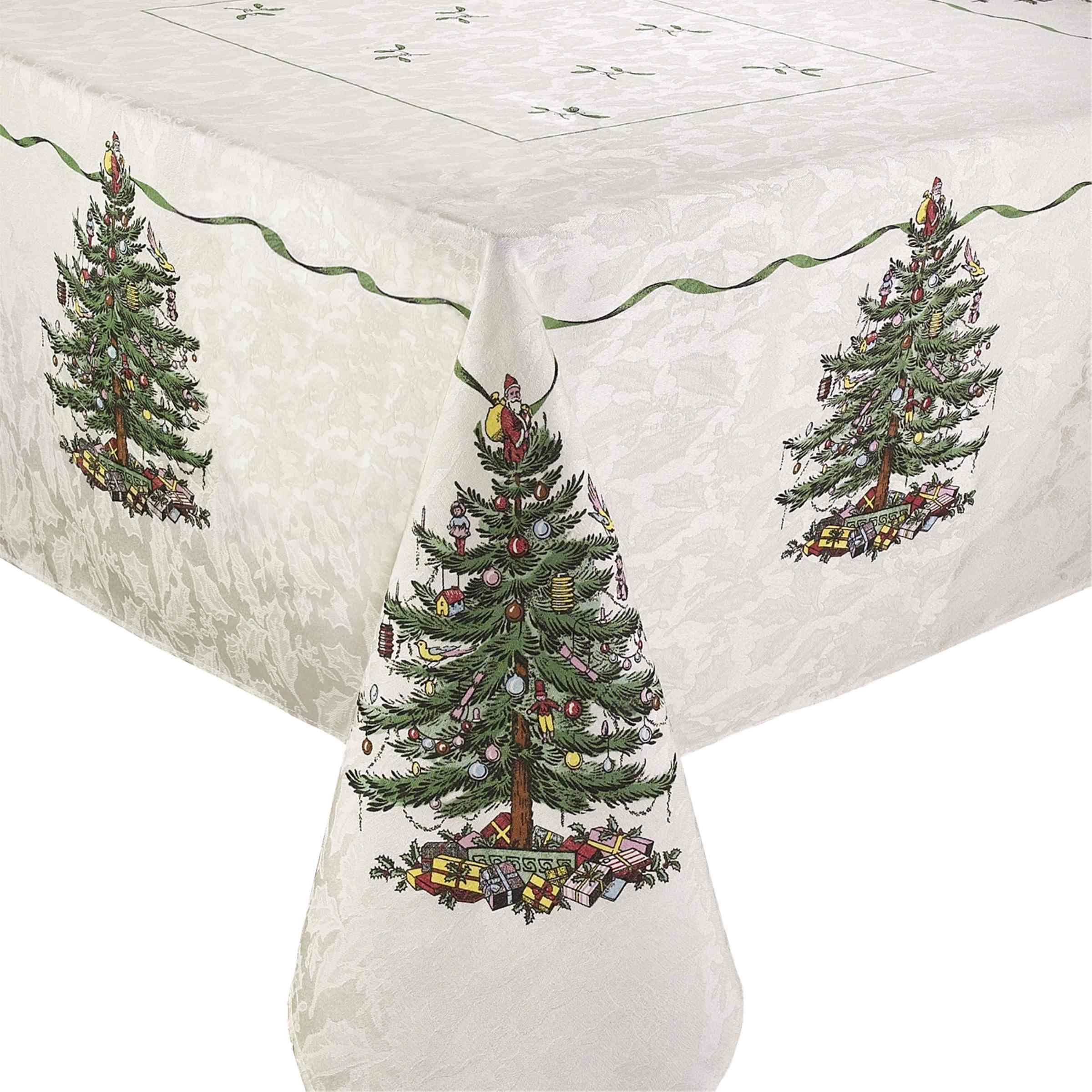 Avanti Linens Spode - Tablecloth, Holiday Kitchen Accessories, Holiday Home Decor (Spode Christmas Tree Collection, 60" x 120") โ image 1