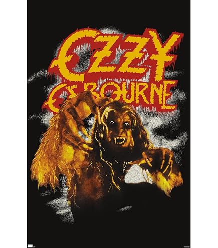 Poster Sur Toile Ozzy Osbourne Album Cover - Décoration Murale 30x45cm Sans Cadre, Série Musiciens Populaires - 4