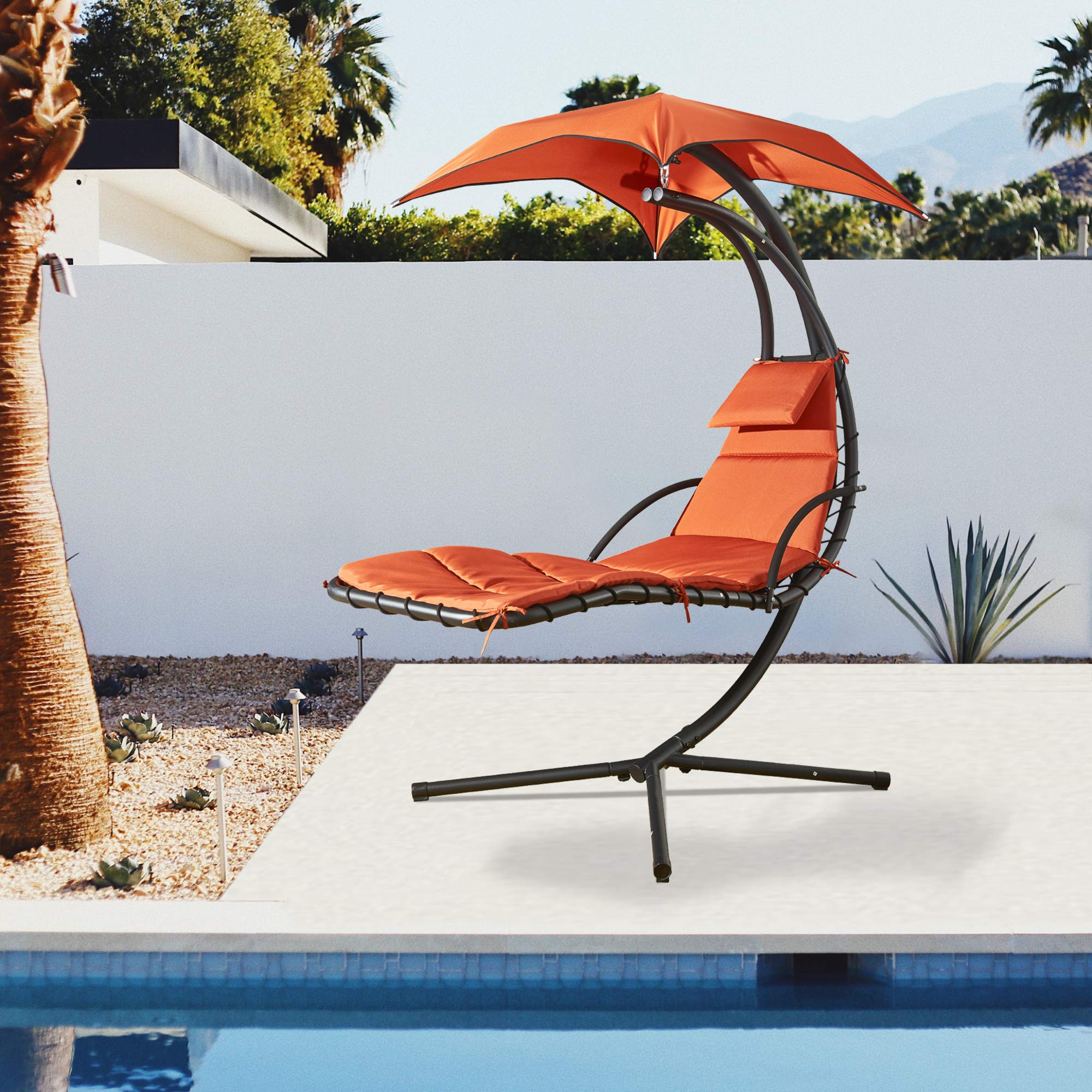 Hanging Chaise Lounge Hammock Lounger With Stand Hanging Chaise