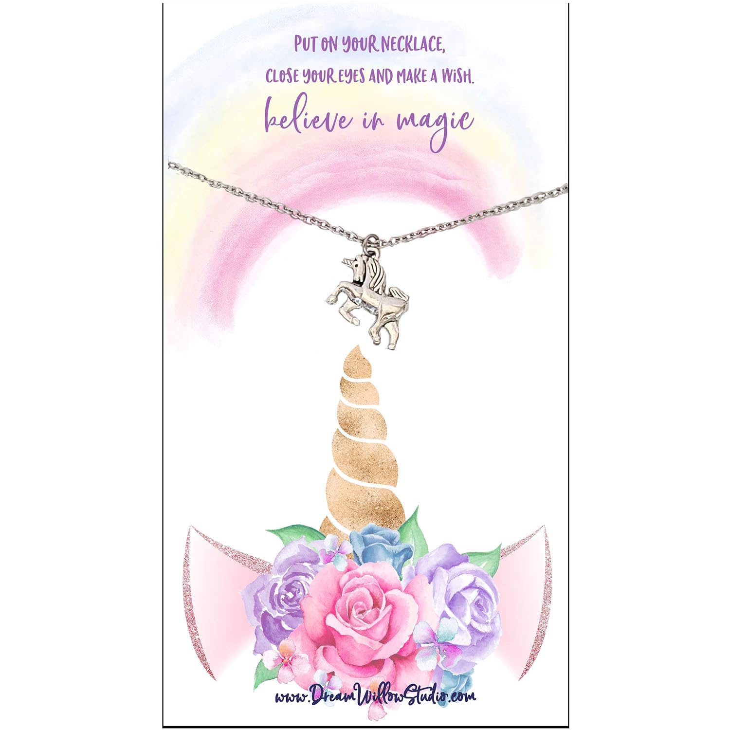 Amazon Com Unicorn Necklace Set Back To School Gifts First Day Of School Mommy Me Necklaces With Card Mother Daughter Matching Unicorn Necklaces Set For 2 Anxiety Seperation Present Preschool