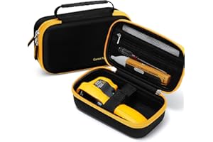 OLAIKE KingSung Hard Carrying Case for Fluke 62 Max Industrial Infrared Thermometer, Built-in Soft Fleece and EVA Strong Drop-Resistant Bag, Black