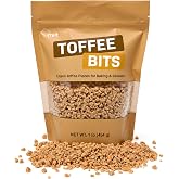 Crunchy English Toffee Bits, Butter Toffee Chips 1 Pound | For Baking and Desserts, Ice Cream, Candy Making and Coffee Frappes, Sweet Crispy Toffee Pieces