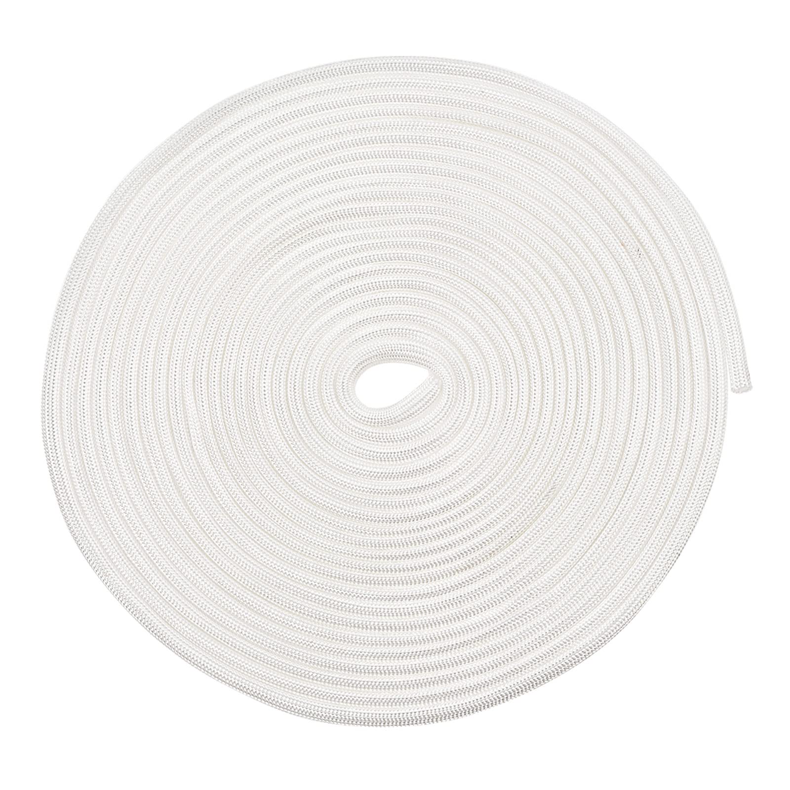 Rebower Fiberglass Sleeve Insulated Cable Protection Tube [for High-Temperature Applications] - 5M-4mm / White