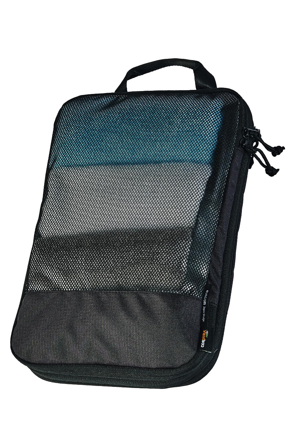 エレコム 旅行用収納袋圧縮袋パッキングキューブMサイズ ブラックの商品画像