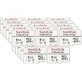 SanDisk Industrial 8GB Micro SD Memory Card Class 10 UHS-I MicroSDHC (Bulk 25 Pack) in Cases (SDSDQAF3-008G-I) Bundle with (1) Everything But Stromboli Card Reader