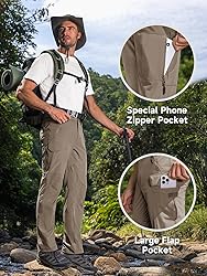 Moosehill Men's Hiking Cargo Pants Lightweight