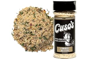 CUSO CUTS Cuso’s Cowboy Butter Seasoning – Roasted Garlic Butter Herb Rub for Steak, BBQ, Smoking & Grilling – Great Tasting– 1 Count BBQ Seasoning