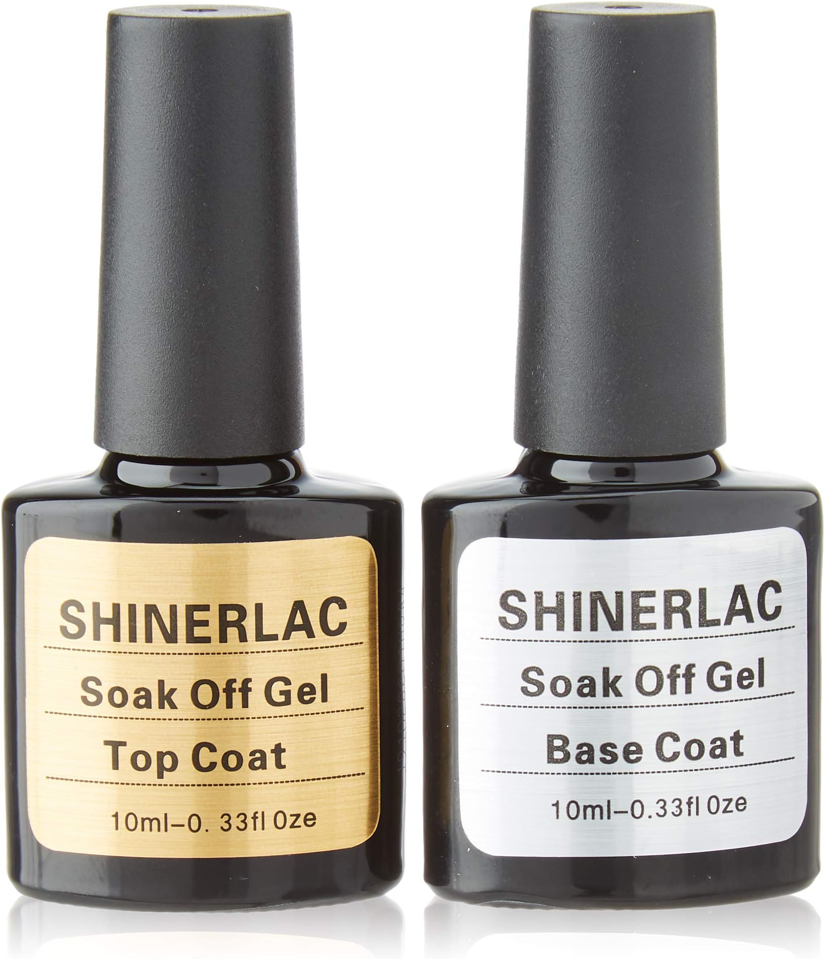 Shinerlac Top and Base UV/LED Gel Nail Polish, 10 ml