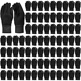 Chicingyou 84 Pairs Jersey Winter Work Glove Adult Safe Versatile Lightweight Cotton Blend Garden Gloves for Women Men, Large