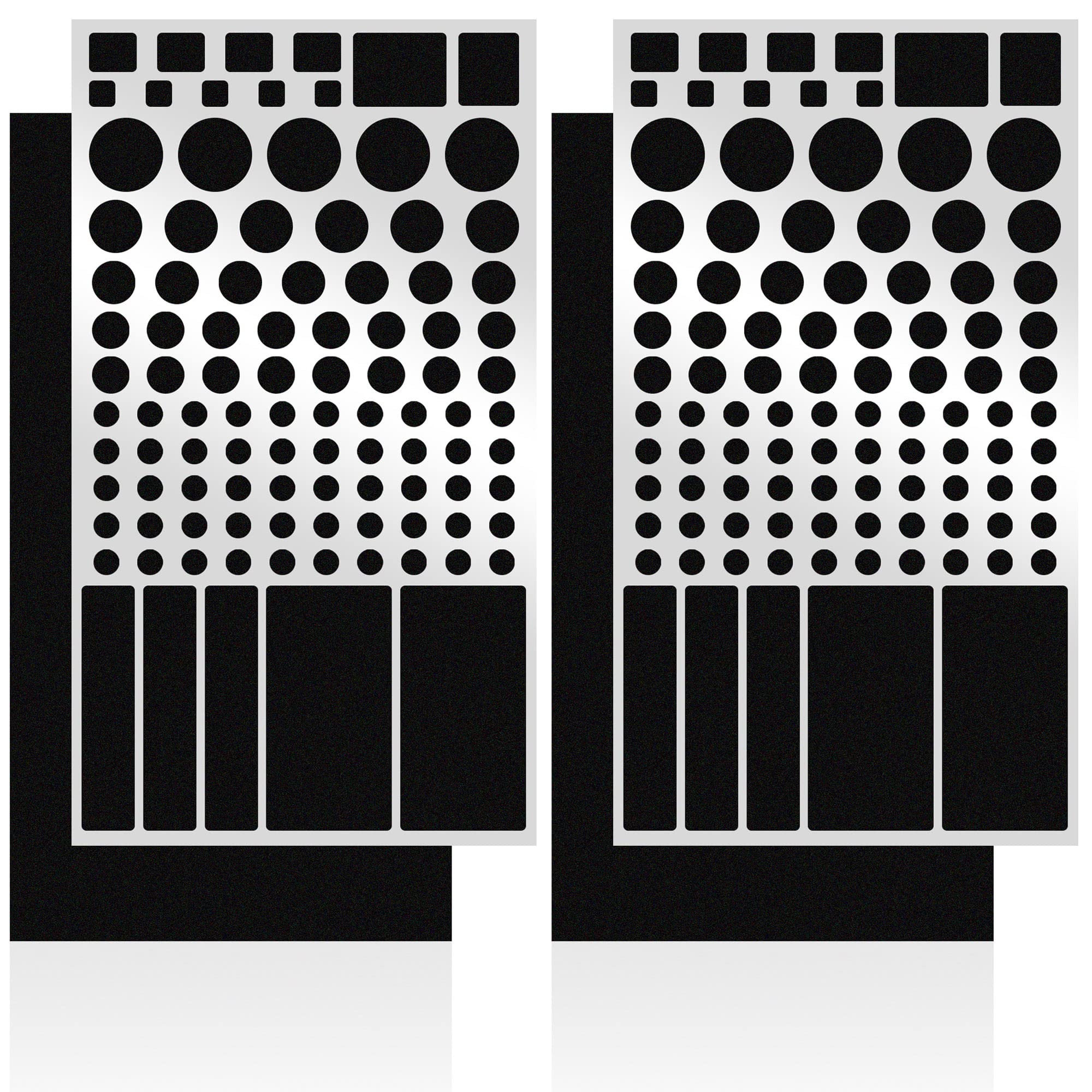 FLANCCI LED Light Blocking Stickers, Light Dimming Stickers, (2 Sheets) Dimming Sheets (4 Sheets 80%)