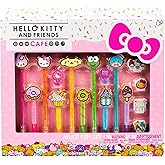 Hello Kitty & Friends Café Multi-Pen Set, 10 Pens For Kawaii Notebook, Stamps, Erasers & More Sanrio Stationery, Fun Office Supplies, Cute School Supplies, Merch