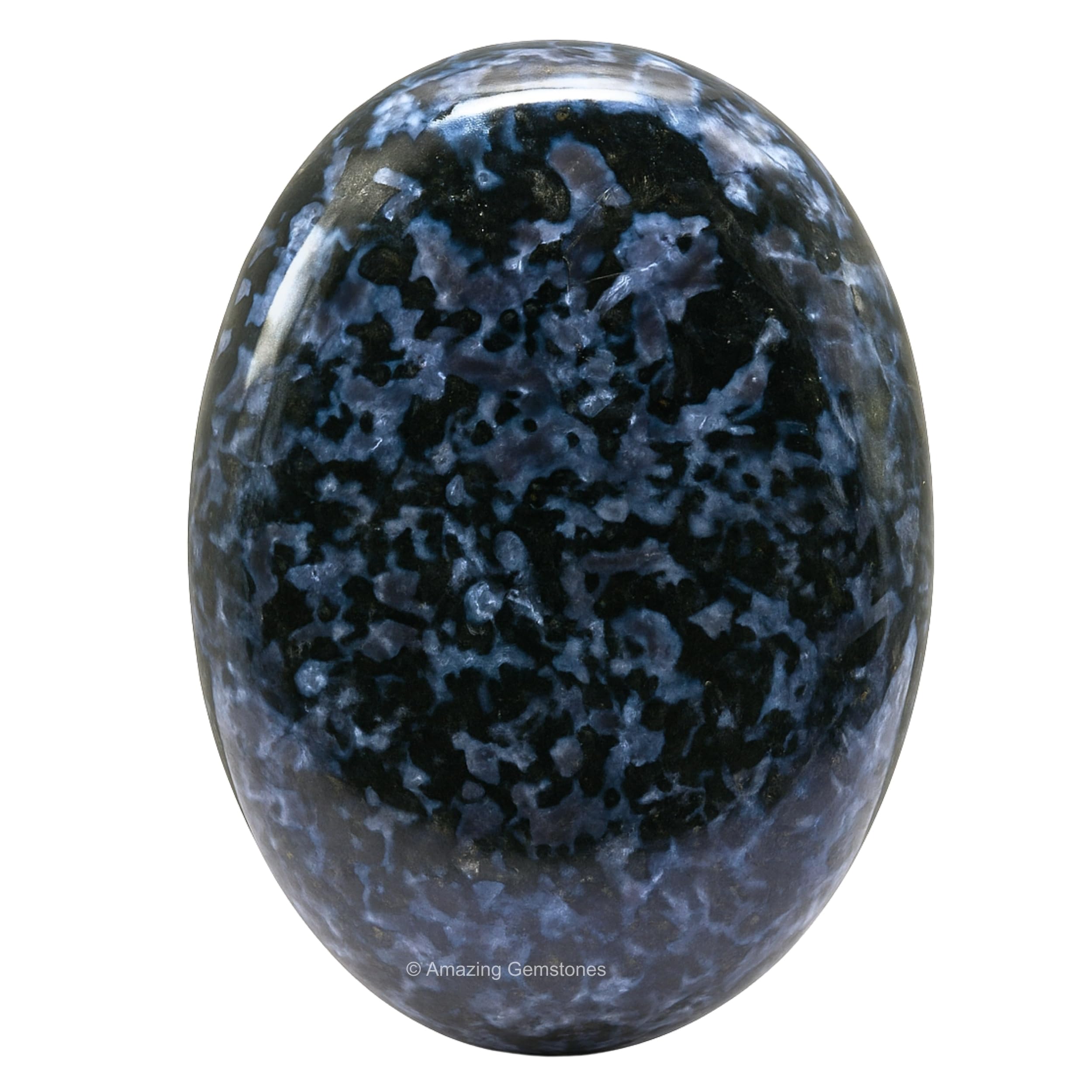 Indigo Gabbro Jasper Crystal Palmstone - Natural Healing Crystals Gemstone Worry Stone
