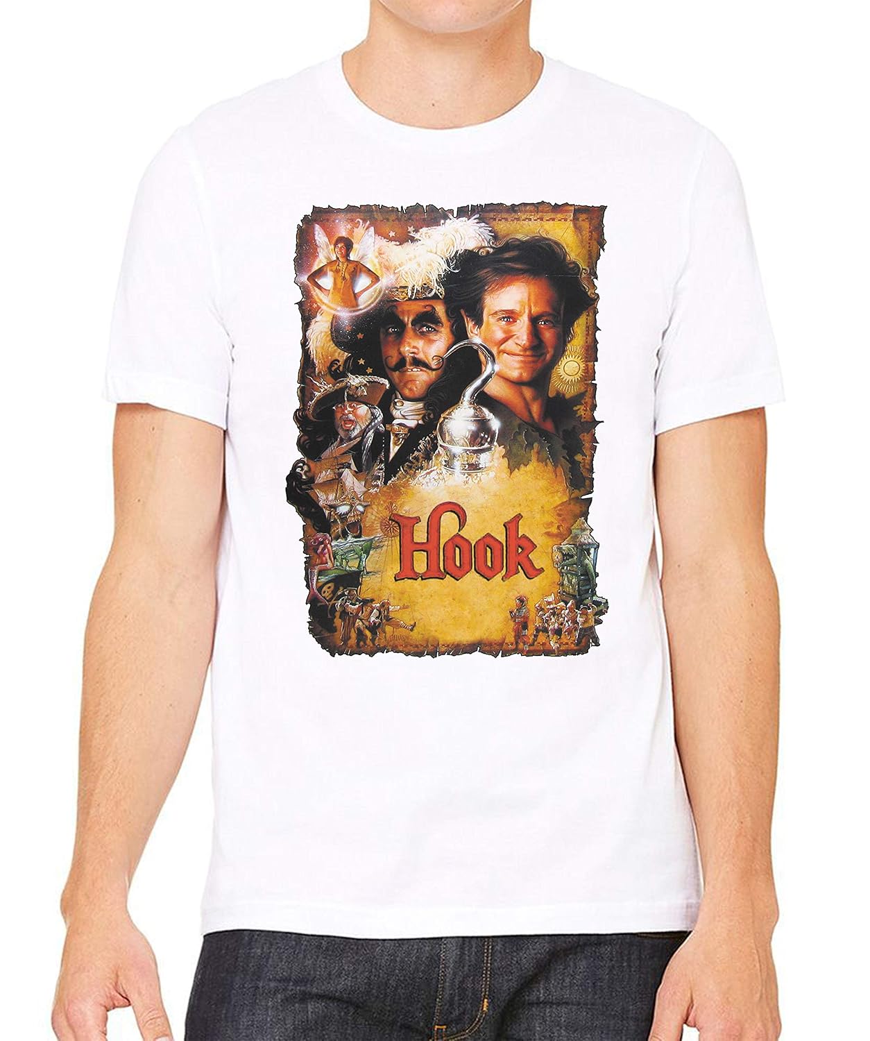 Hook T Shirt S Xs 5 100 Tee Movie Retro Cult Classic Comedy Teevimy