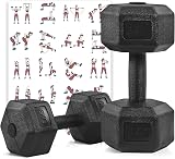 Yaheetech 2x6kg Dumbbell Set Hex Non-Slip Grips Home Gym Strength Training view 9