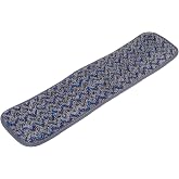 Rubbermaid Commercial Products HYGEN Microfiber Wet Mop Head Pad, 18 Inch, Microfiber Head, Grey, for Janitorial/Professional Cleaners and Heavy-Duty Industrial Floor Cleaning/Mopping/Scrubbing