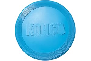 KONG Puppy Flyer - Soft Rubber Flyer Dog Toy - Flying Disc Dog Toy for Puppies - Gentle Rubber Toy for Growing Puppies - for Small Puppies - Randomly Provided Color
