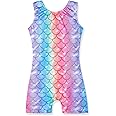 HOZIY Gymnastics Leotards for Girls Unicorn Aurora Rainbow Mermaid Dinosaur Cupcake Sparkle Biketard Toddlers Kids Children