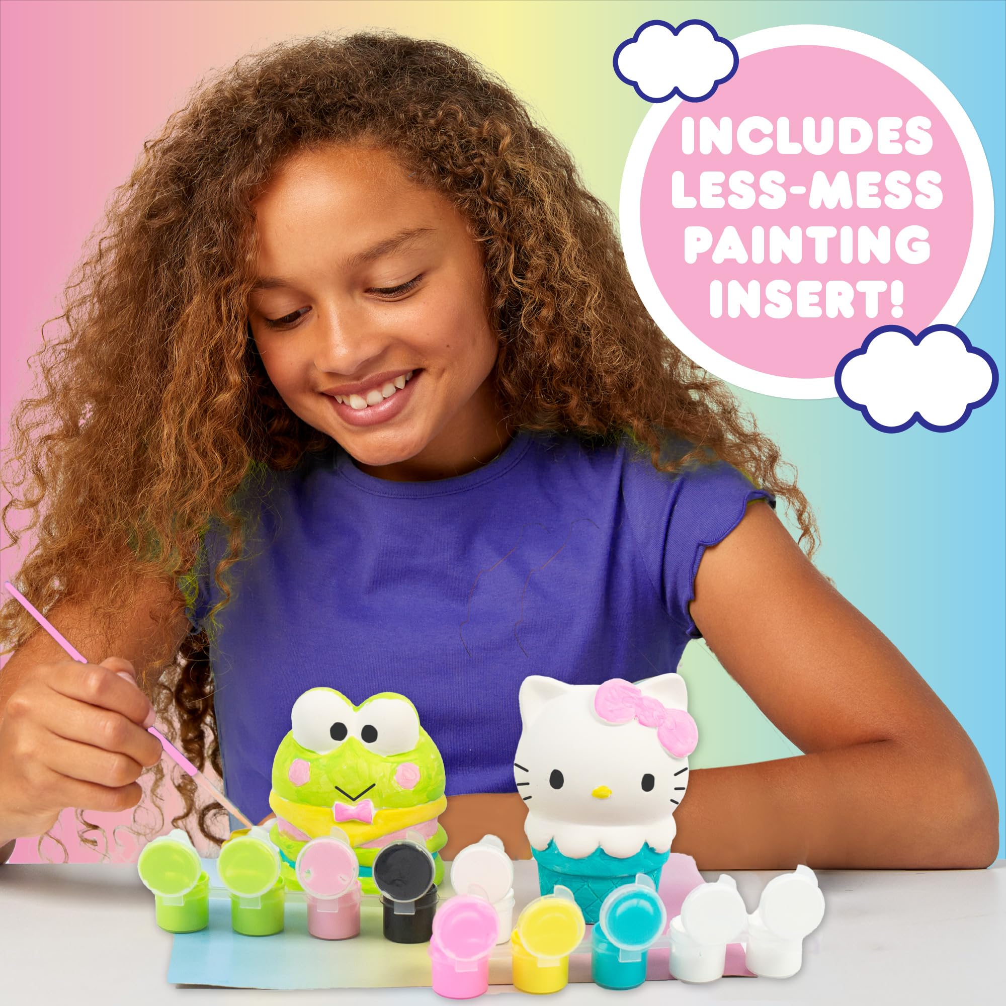 Horizon Group USA Sanrio Hello Kitty and Friends Paint Your Own Figurines Arts and Crafts Kit