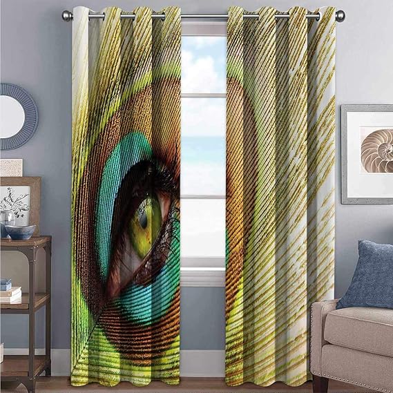 Amazon.com: Peacock Decor Blackout Curtains - Gasket Insulation Woman