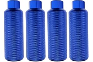 Zelerdo 2 Pairs Aluminum Alloy Bike Pegs for Mountain Bike Cycling Rear Stunt Pegs Fit 3/8 inch Axles (110x38 mm)